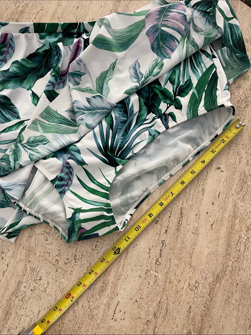 TORRID High-Rise High-Low Swim set Cropped Top & Skirt Brief Susie Tropical Zs 2 - Picture 16 of 16